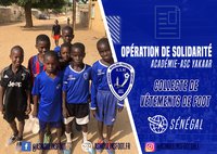 Opération solidarité « Académie-ASC Yakaar »