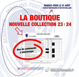 Boutique 2023/2024 : Soirée du foot à 11