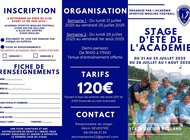 STAGE D'ÉTÉ DE L'ACADÉMIE 2025